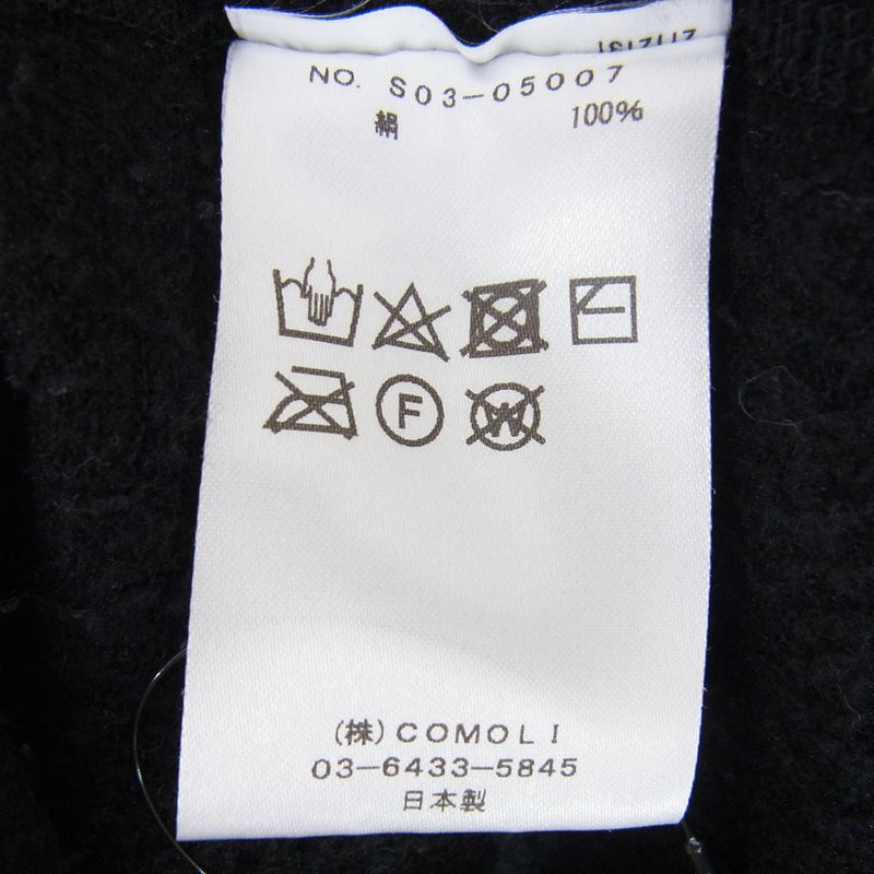 COMOLI コモリ 20AW S03-05007 シルクフリース 長袖 クルー ニット セーター ネイビー系 3【中古】 – ブランド古着 LIFE