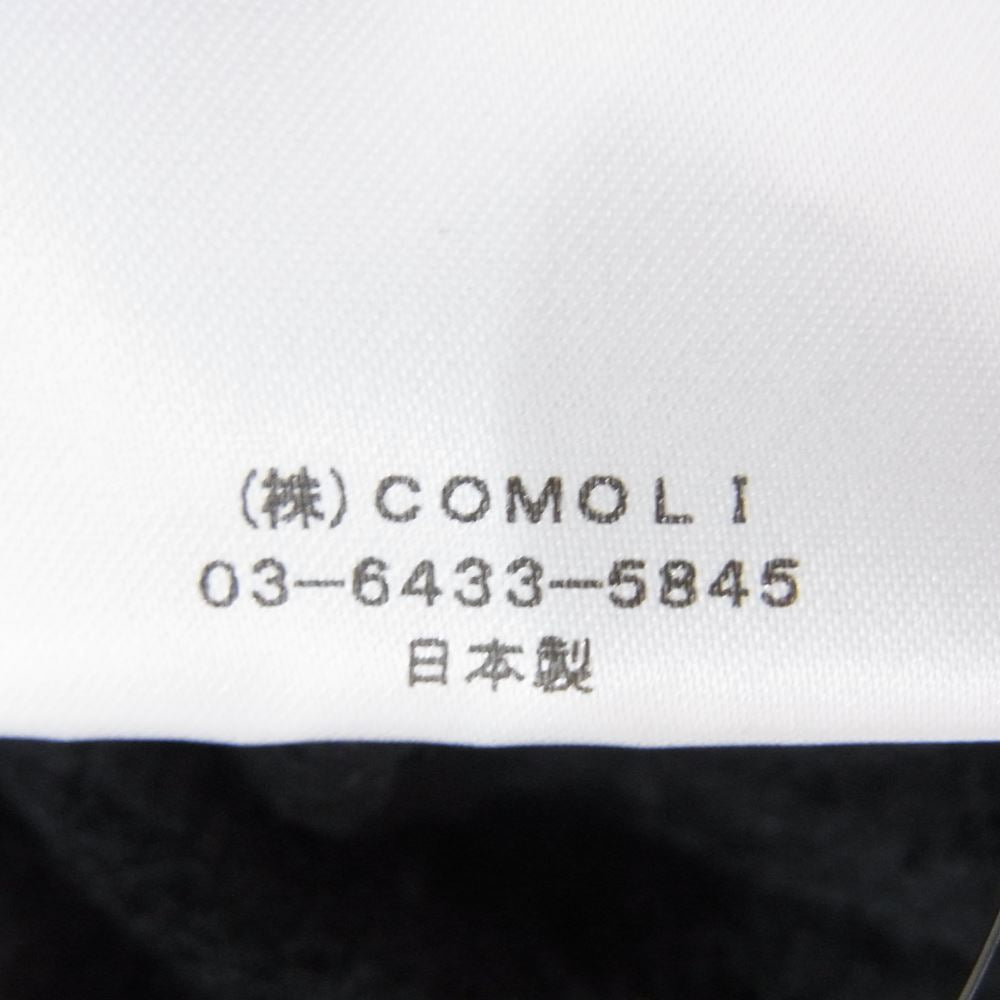 COMOLI コモリ 21AW U03-05011 シルク フリース ベスト ネイビー系 3 ...