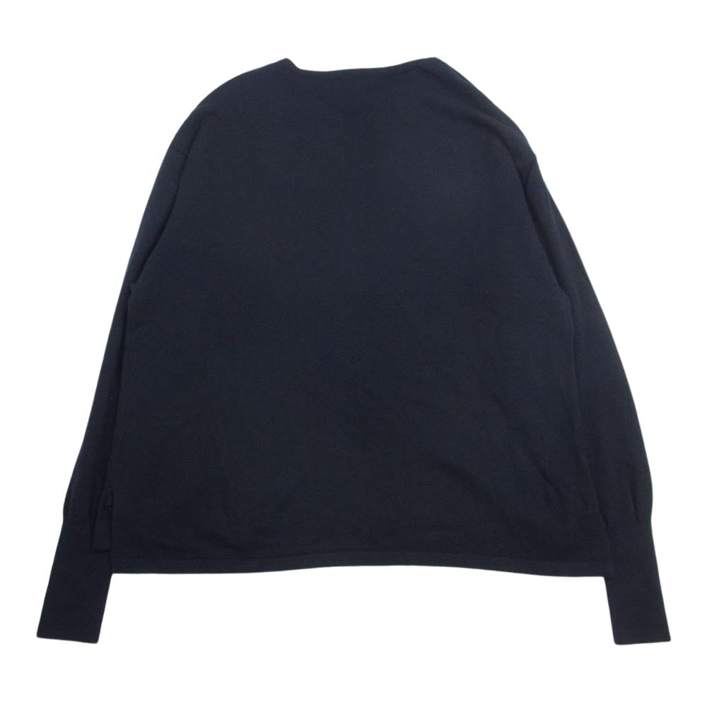 COMOLI コモリ 23SS X01-06007 ウール和紙 コモリニット ネイビー系 F【中古】