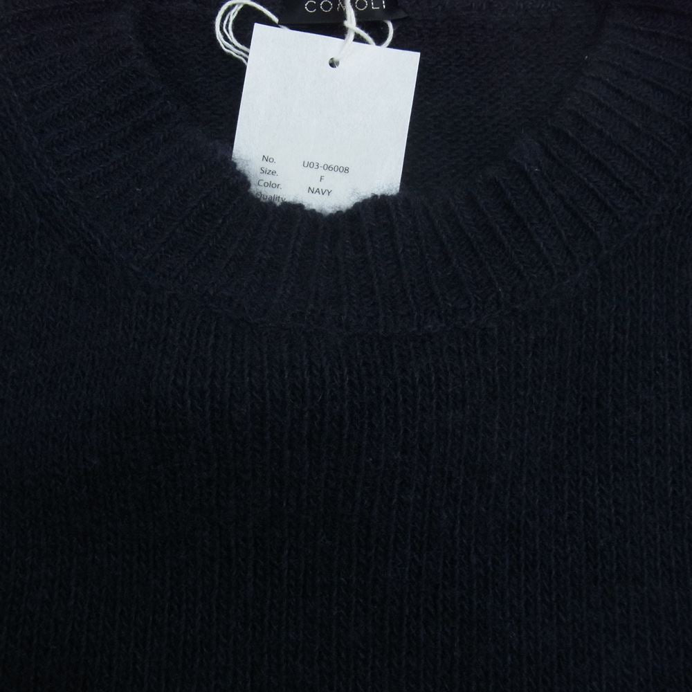 COMOLI コモリ 21AW U03-06008 カシミヤクルーネックニット NAVY ネイビー ダークネイビー系 F【中古】