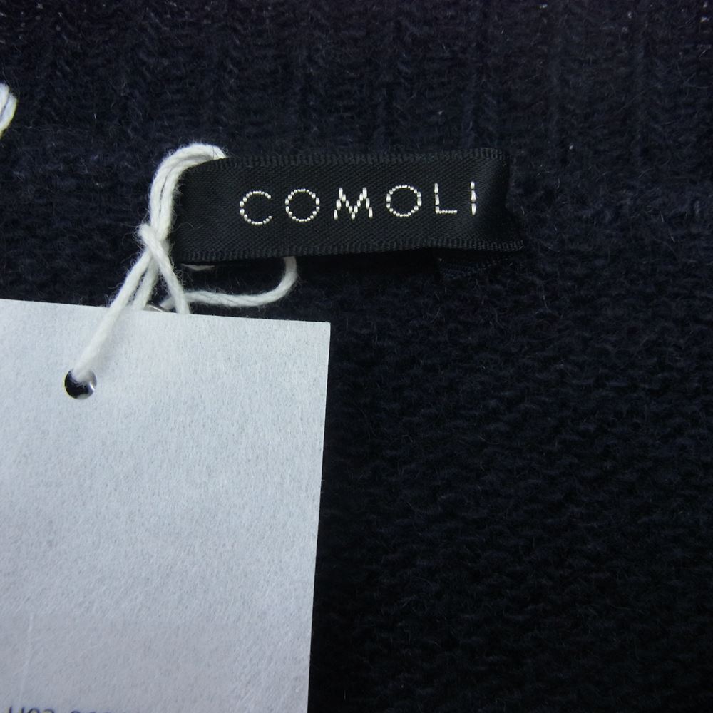 COMOLI コモリ 21AW U03-06008 カシミヤクルーネックニット NAVY ネイビー ダークネイビー系 F【中古】