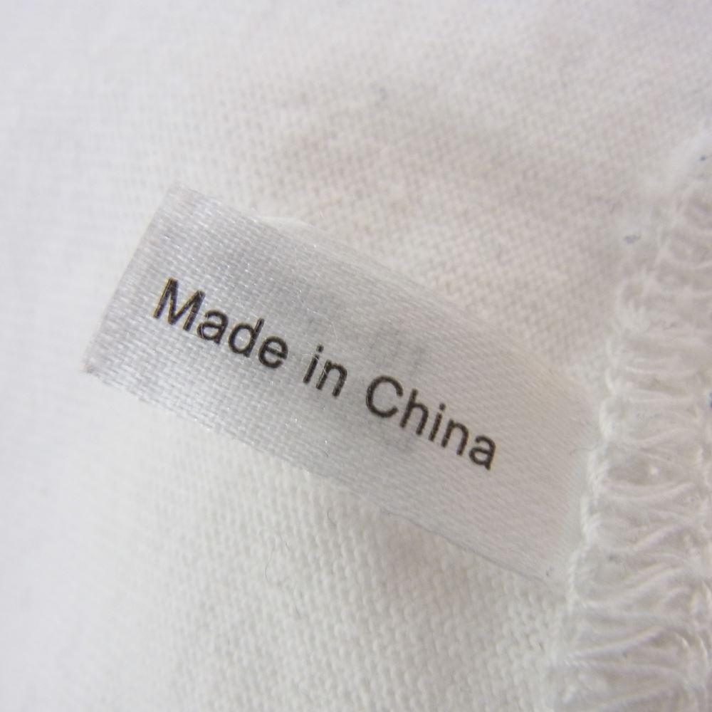 エムアンドエム ロゴ刺繍 スタープリント 長袖 Tシャツ ロンT ホワイト系 XL【中古】