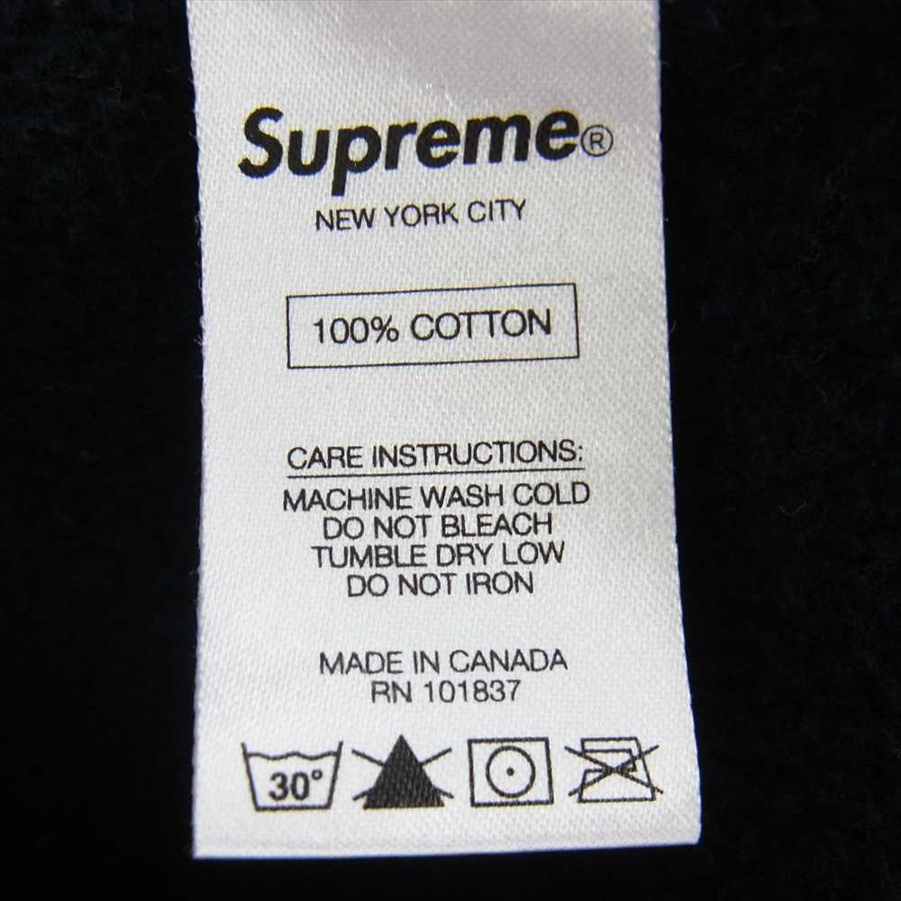 Supreme シュプリーム 15AW Classic Script Hooded Sweatshirt クラシック スクリプト フードロゴ パーカー フーディ ブラック系 XL【中古】