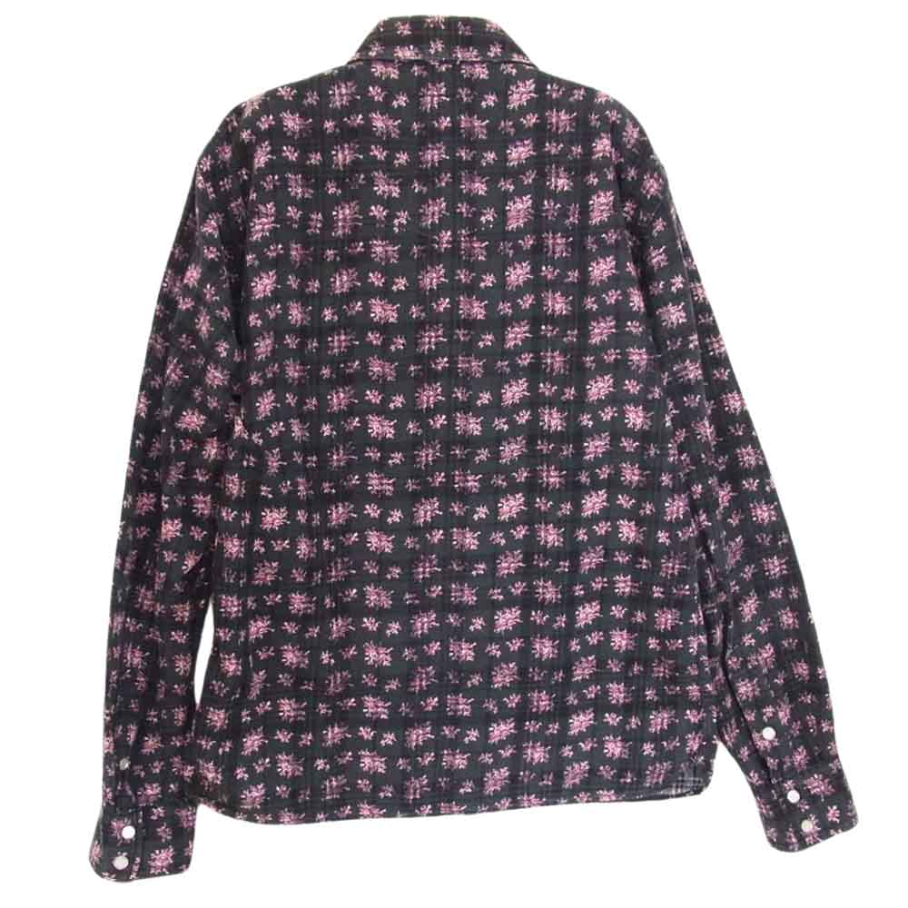 R.J.B アールジェイビー 総柄 小花 プリント 長袖 ウエスタン シャツ 36【中古】