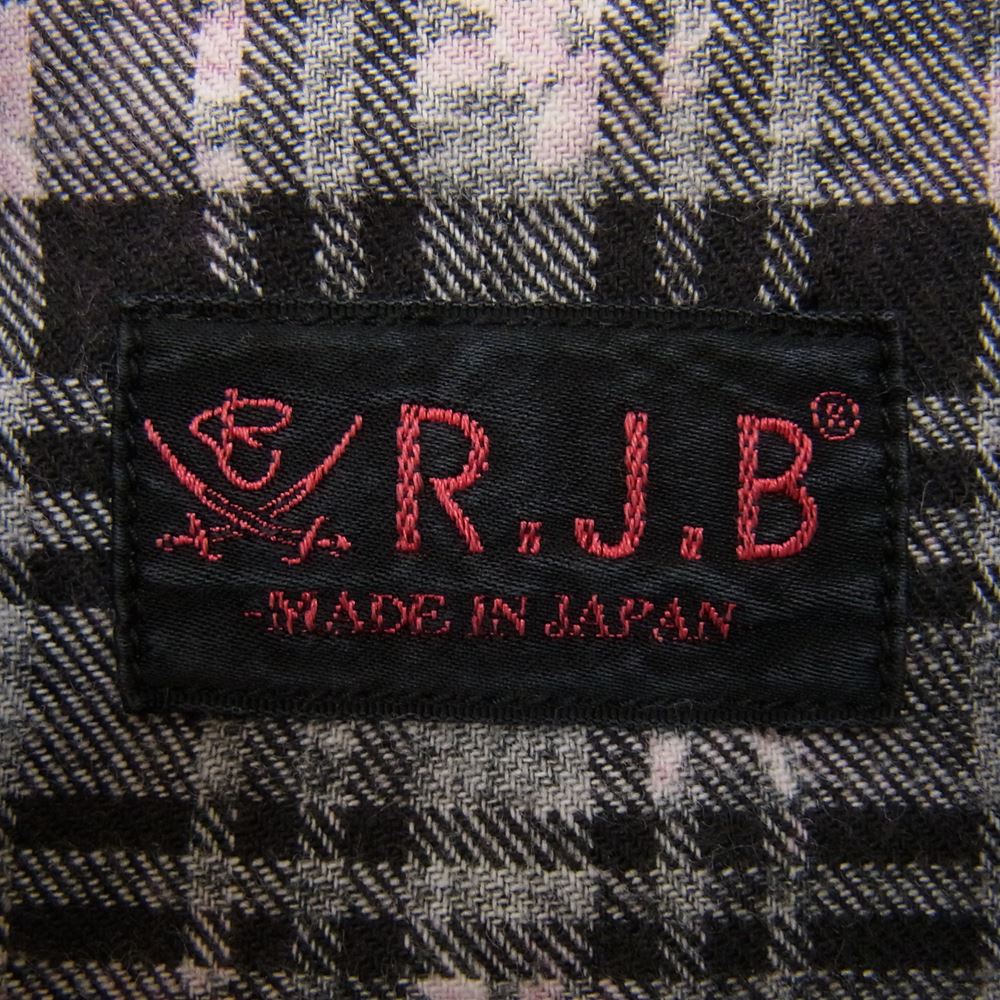 R.J.B アールジェイビー 総柄 小花 プリント 長袖 ウエスタン シャツ 36【中古】