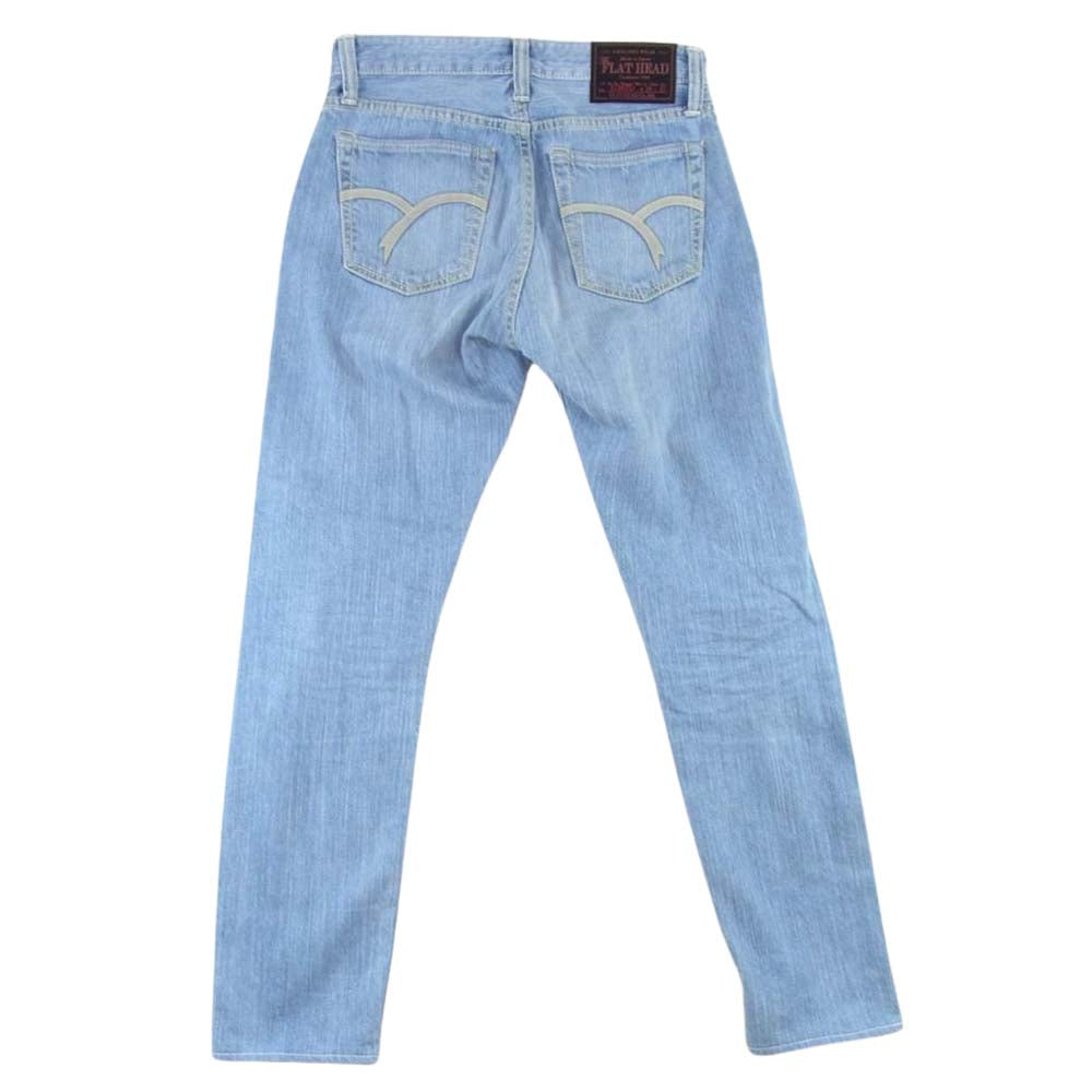 THE FLAT HEAD ザフラットヘッド 3106ZU タイト テーパード ストレート デニム パンツ インディゴブルー系 29【中古】