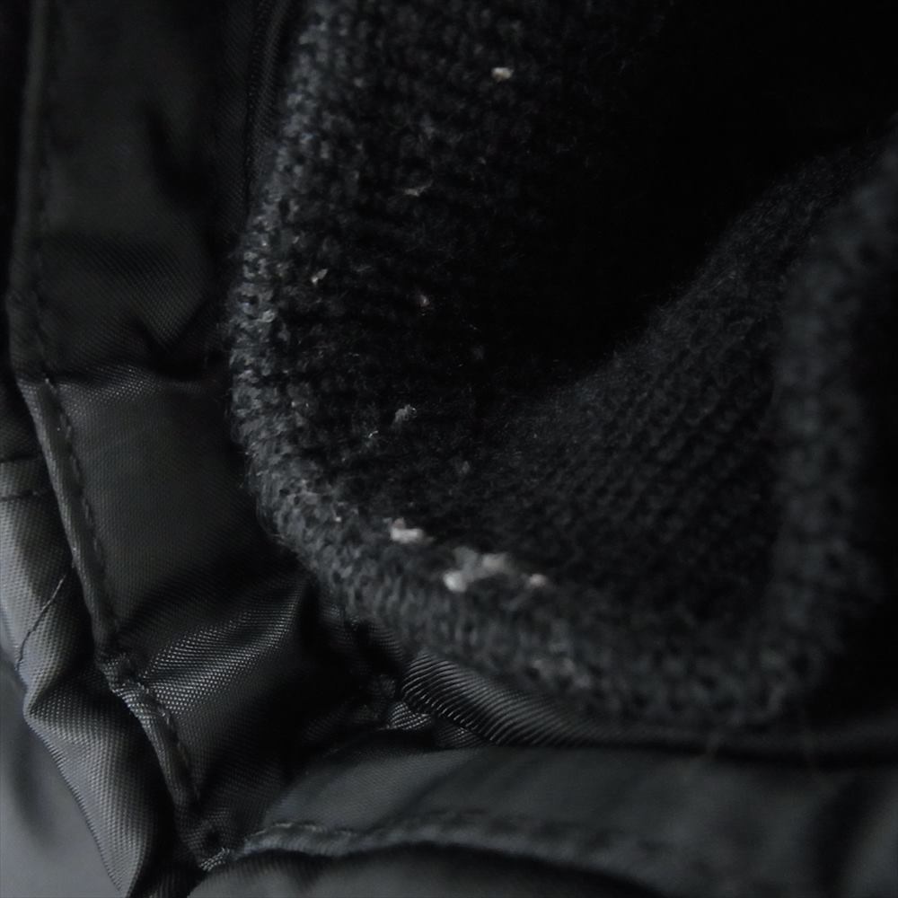 R.J.B アールジェイビー コヨーテ ファー付き キルティング ダウン ジャケット ブラック系 36【中古】