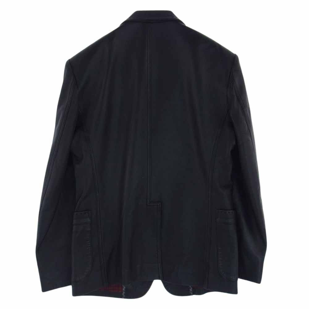 R.J.B アールジェイビー シープ レザー テーラード ジャケット ブラック系 36【中古】