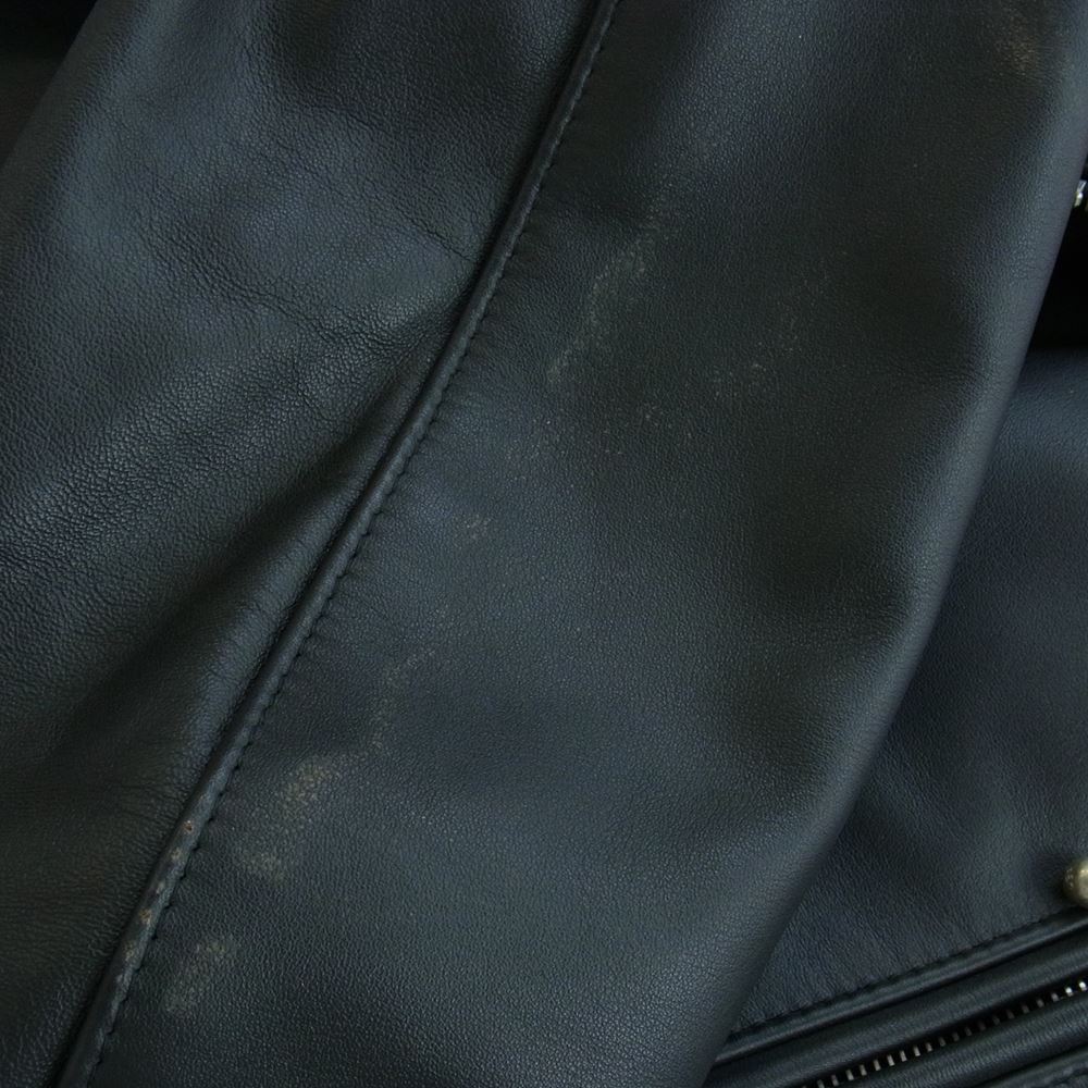 Lewis Leathers ルイスレザー 391T LIGHTNING TIGHT FIT ライトニング タイトフィット レザー ダブル ライダース ジャケット ブラック系 38【中古】
