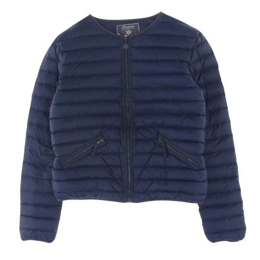 ボンポワンジャポン 袖ワッペン付き インナー ダウンジャケット ダークネイビー系 S【中古】