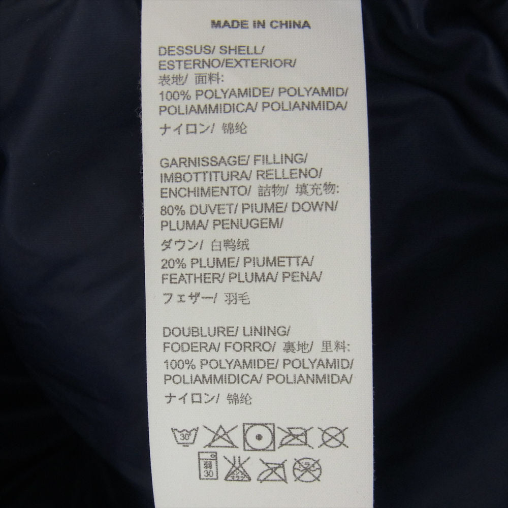 ボンポワンジャポン 袖ワッペン付き インナー ダウンジャケット ダークネイビー系 S【中古】