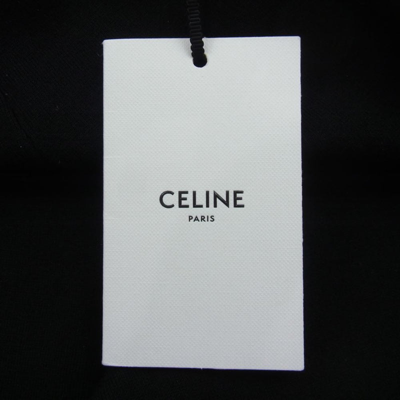 CELINE セリーヌ 2A05P372N アスレチック ニット ロゴ レギンス パンツ ブラック系 S【新古品】【未使用】【中古】