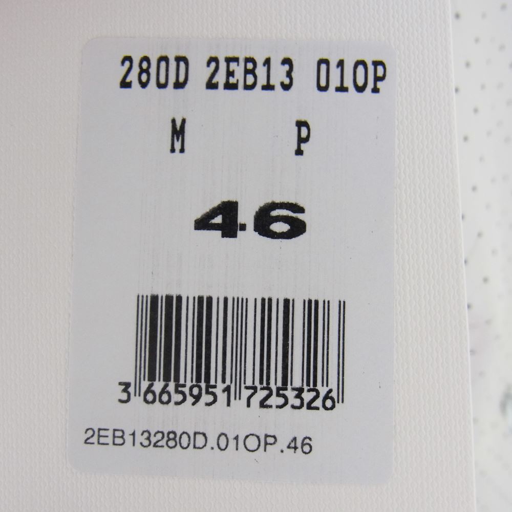 CELINE セリーヌ 22SS 2EB13280D パーフォレイテッド レザー ジャケット パンチング ロゴ ホワイト系 46【新古品】【未使用】【中古】