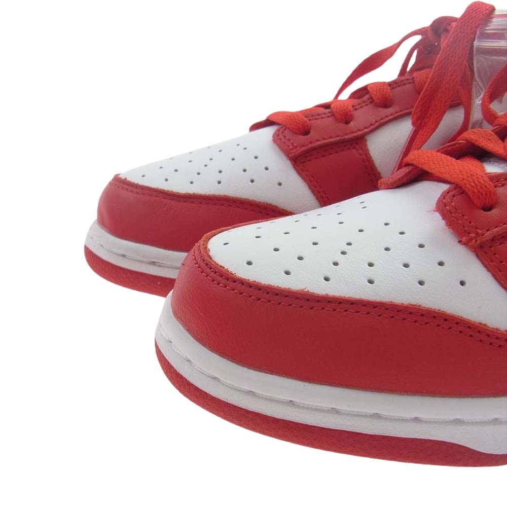 NIKE ナイキ CU1727-100 Dunk Low SP White and University Red ダンク ロー SP ホワイト アンド ユニバーシティレッド スニーカー ホワイト系 レッド系 28.5cm【極上美品】【中古】