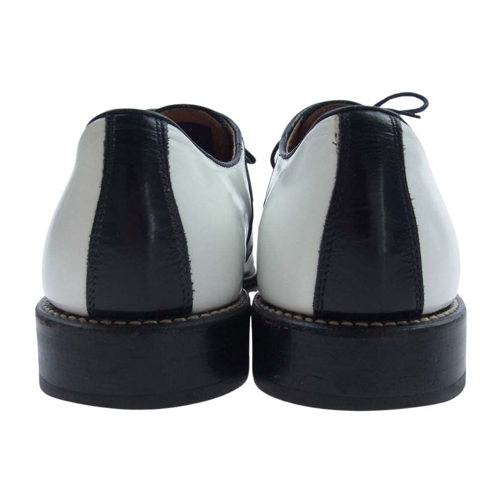 R.J.B アールジェイビー SADDLE SHOES サドル ビジネス シューズ ホワイト系 ブラック系 7.5【中古】
