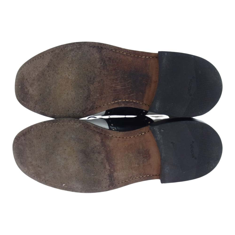 R.J.B アールジェイビー SADDLE SHOES サドル ビジネス シューズ ホワイト系 ブラック系 7.5【中古】