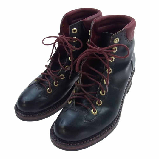 R.J.B アールジェイビー L112  STEADY BLUE コードバン ワーク ブーツ ブラック系 7【中古】