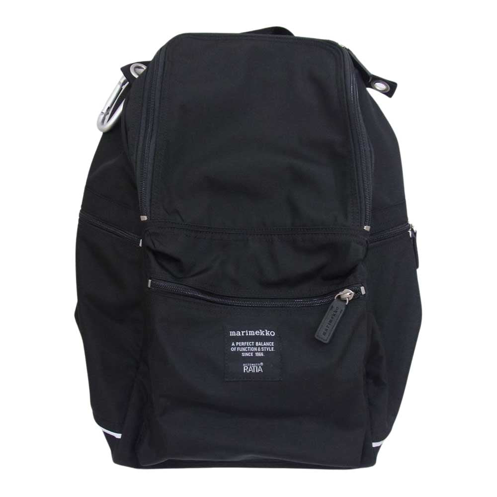 marimekko マリメッコ 516914 BUDDY バディ 026994  リュック ブラック系【中古】