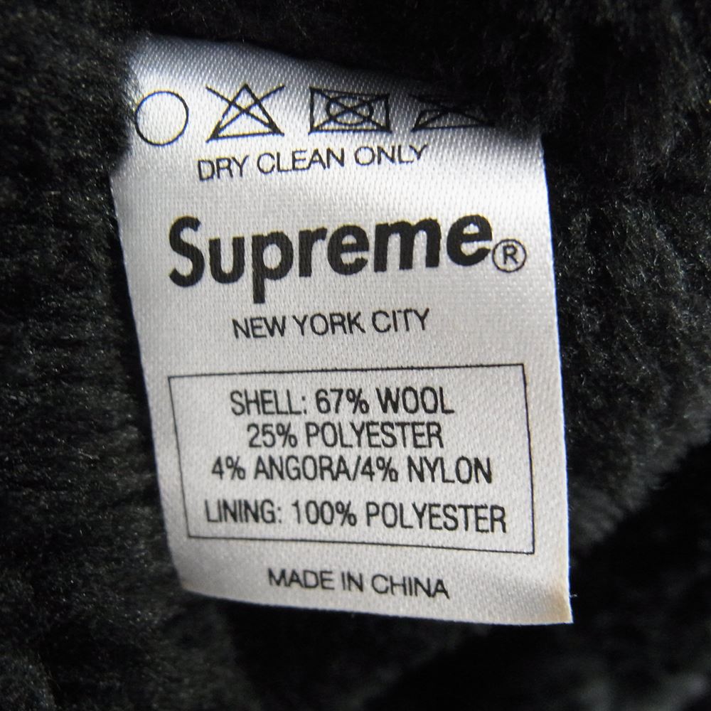 Supreme シュプリーム 12AW PILE LINED SHIRT パイル ライン シャツ ウール ジャケット 裏地ボア グレー系 L【中古】