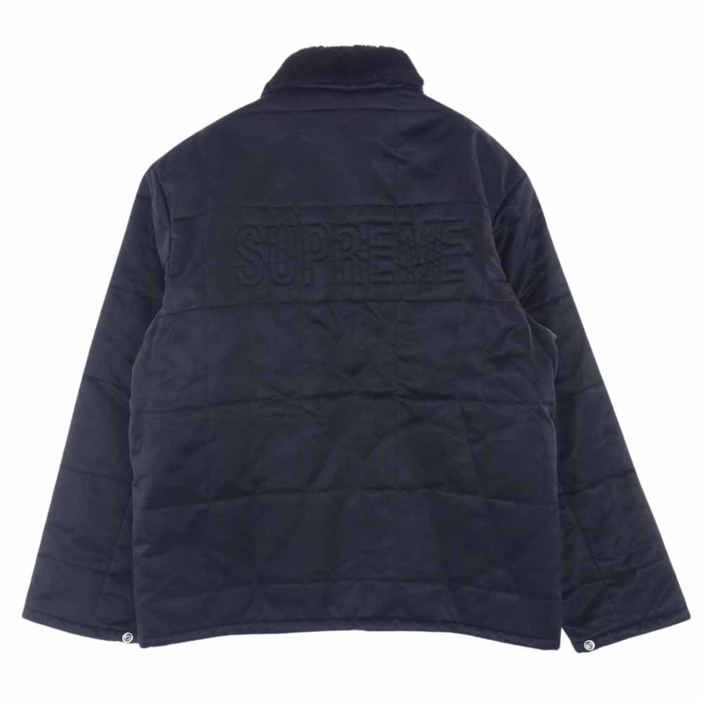 Supreme シュプリーム 20SS Quilted Cordura Lined Jacket キルティング コーデュラ ライン ジャケット バックロゴ ブラック系 M【中古】