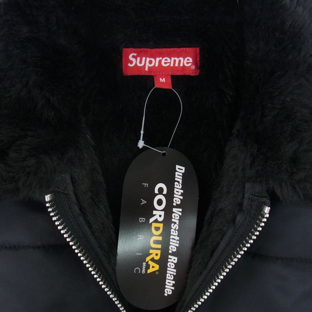 Supreme シュプリーム 20SS Quilted Cordura Lined Jacket キルティング コーデュラ ライン ジャケット バックロゴ ブラック系 M【中古】
