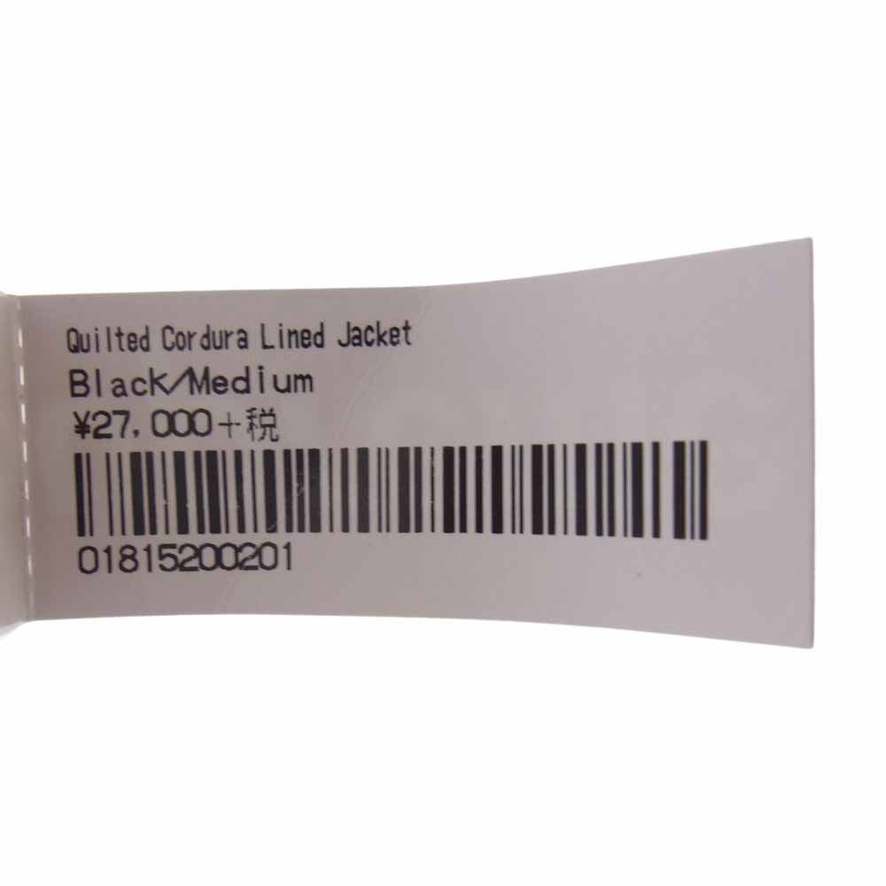Supreme シュプリーム 20SS Quilted Cordura Lined Jacket キルティング コーデュラ ライン ジャケット バックロゴ ブラック系 M【中古】