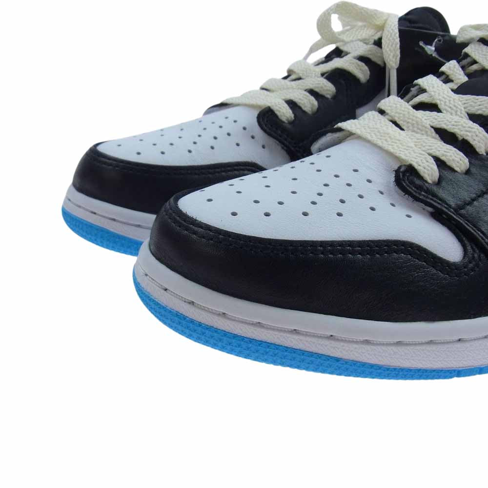 NIKE AIR JORDAN ナイキ ジョーダン CZ0790-104 1 Low OG Black and Dark Powder Blue/UNC AJ1 ロー OG ブラック アンド ダークパウダーブルー/UNC スニーカー ホワイト系 ブルー系 28cm【美品】【中古】