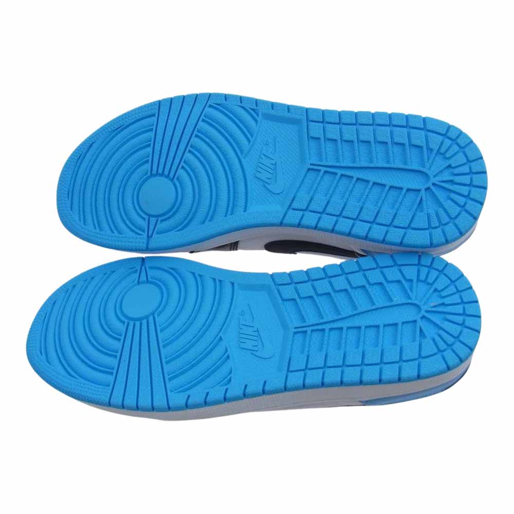 NIKE AIR JORDAN ナイキ ジョーダン CZ0790-104 1 Low OG Black and Dark Powder Blue/UNC AJ1 ロー OG ブラック アンド ダークパウダーブルー/UNC スニーカー ホワイト系 ブルー系 28cm【美品】【中古】