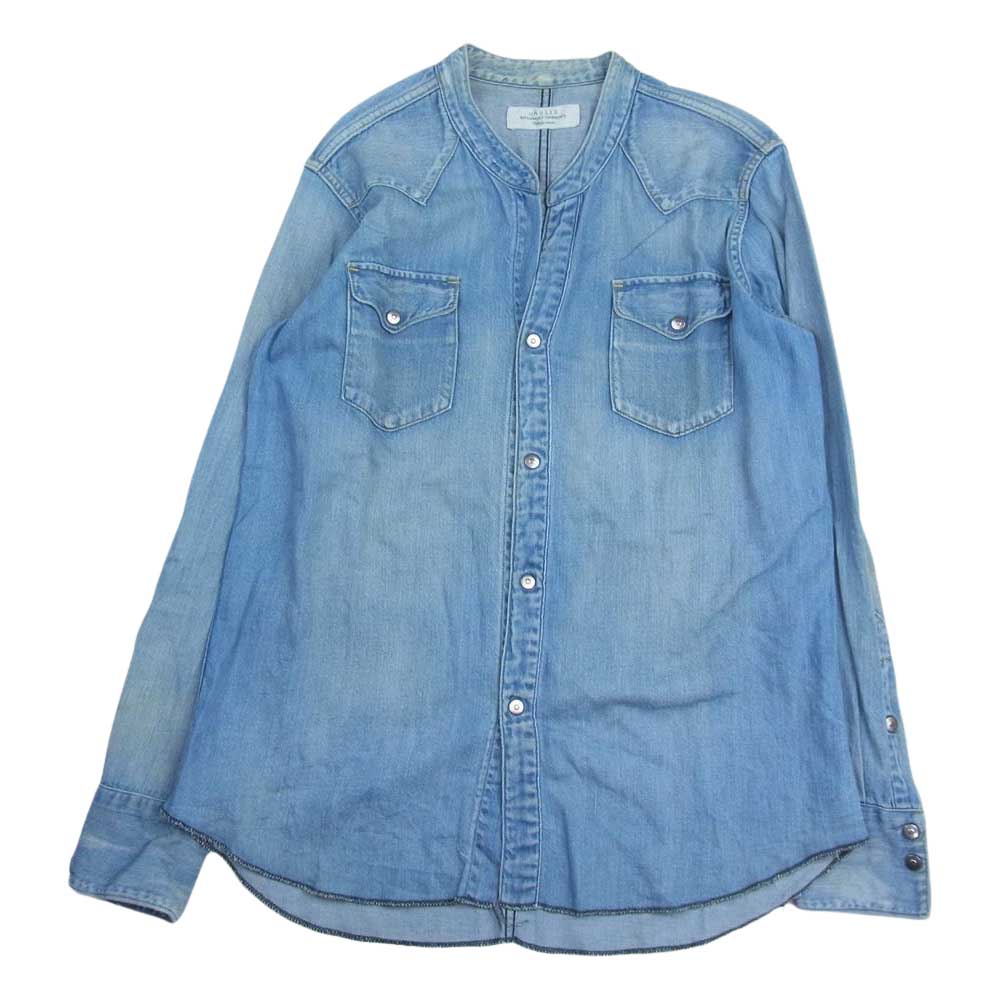UNUSED アンユーズド 15SS US0961 8Oz Denim Western Shirt デニム ウェスタン シャツ インディゴブルー系 2【中古】