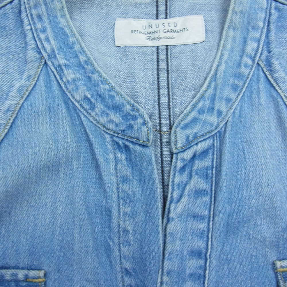UNUSED アンユーズド 15SS US0961 8Oz Denim Western Shirt デニム ウェスタン シャツ インディゴブルー系 2【中古】