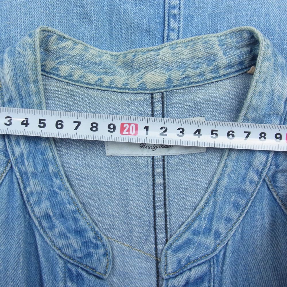 UNUSED アンユーズド 15SS US0961 8Oz Denim Western Shirt デニム ウェスタン シャツ インディゴブルー系 2【中古】