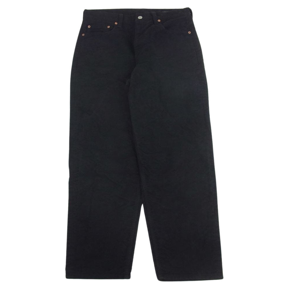 COMOLI コモリ 19AW Q03-03012 モールスキン 5P 5ポケット パンツ ブラック系 2【中古】