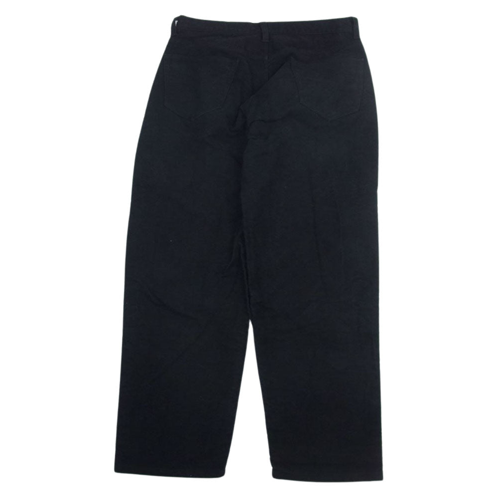 COMOLI コモリ 19AW Q03-03012 モールスキン 5P 5ポケット パンツ ブラック系 2【中古】