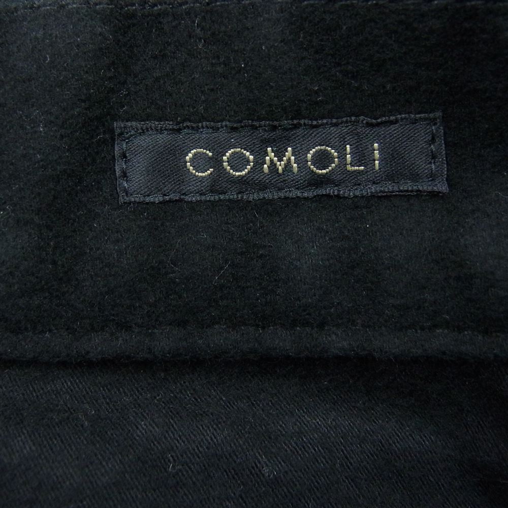 COMOLI コモリ 19AW Q03-03012 モールスキン 5P 5ポケット パンツ ブラック系 2【中古】