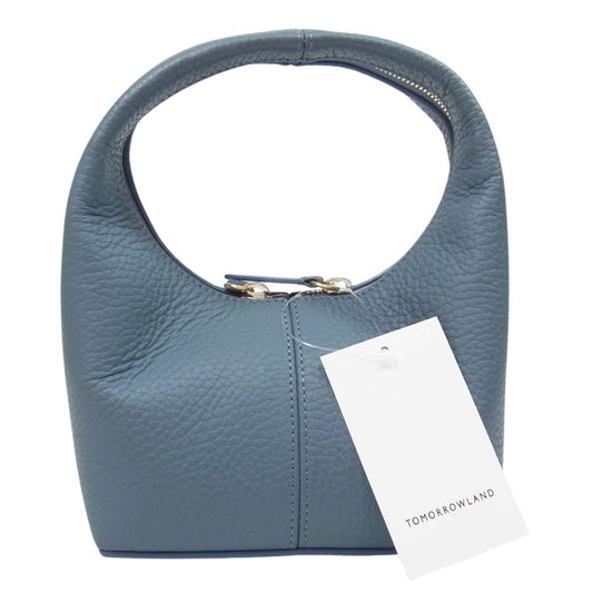 フランツロアー MINI PANIER シボレザー ミニ パニエ ハンドバッグ  ブルー系 F【中古】