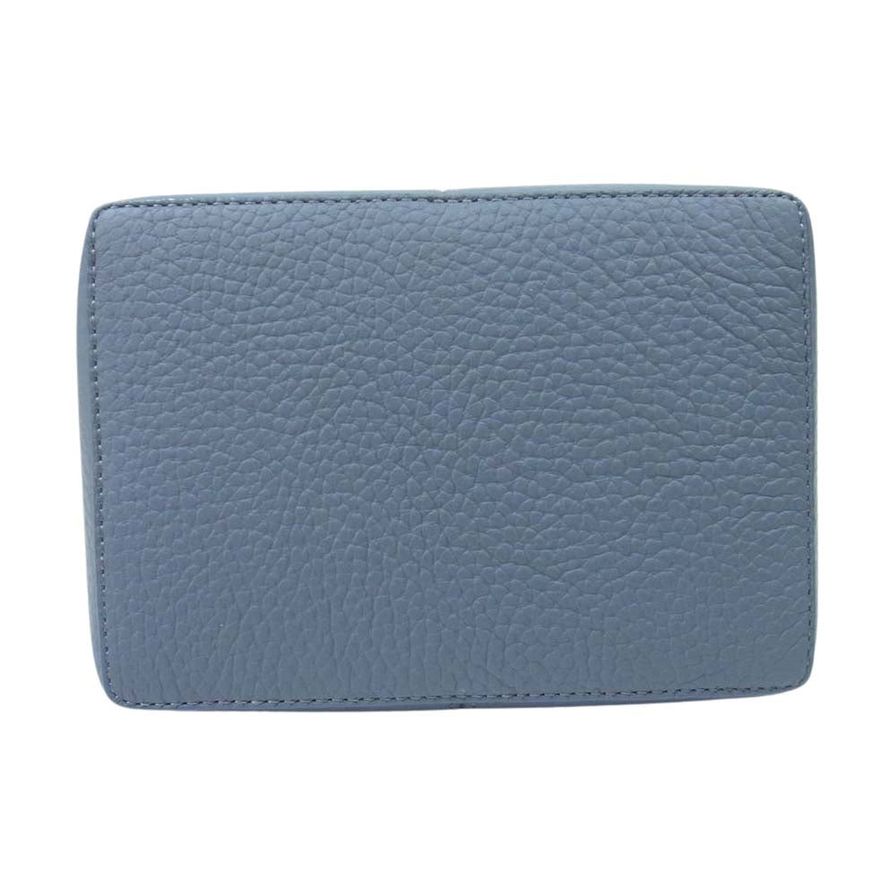 フランツロアー MINI PANIER シボレザー ミニ パニエ ハンドバッグ  ブルー系 F【中古】