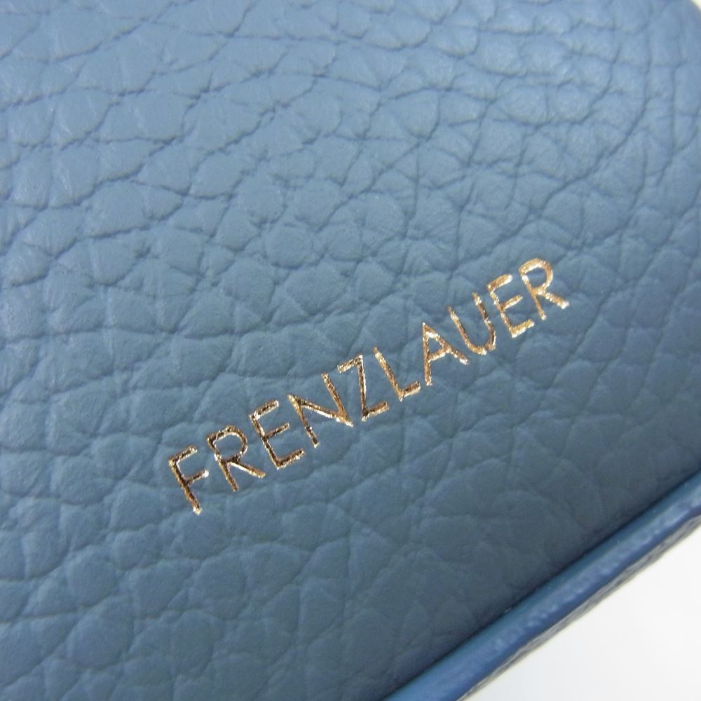 フランツロアー MINI PANIER シボレザー ミニ パニエ ハンドバッグ  ブルー系 F【中古】