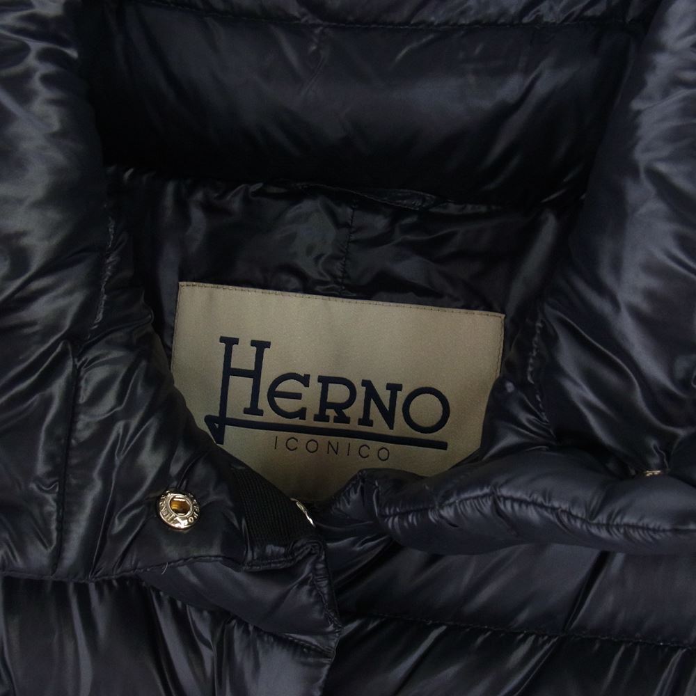 Herno ヘルノ PIO505DIC-12017-9300 AMELIA 40 アメリア ダウン ジャケット ブラック系 40【極上美品】【中古】