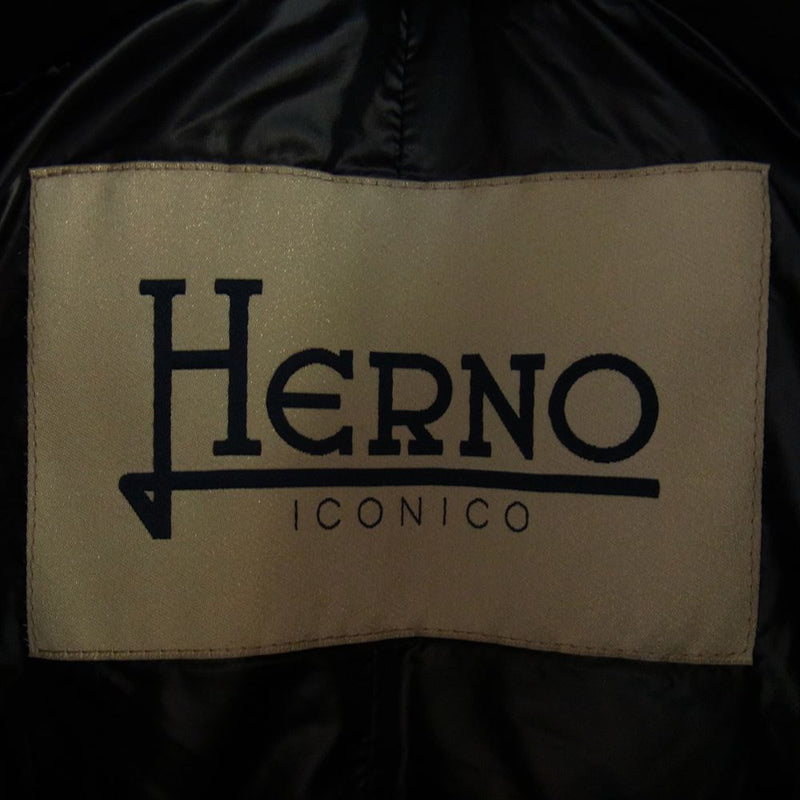 Herno ヘルノ ジャケット PIO505DIC-12017-9300 AMELIA 40 アメリア ダウン ジャケット ブラック系 40【極上美品】