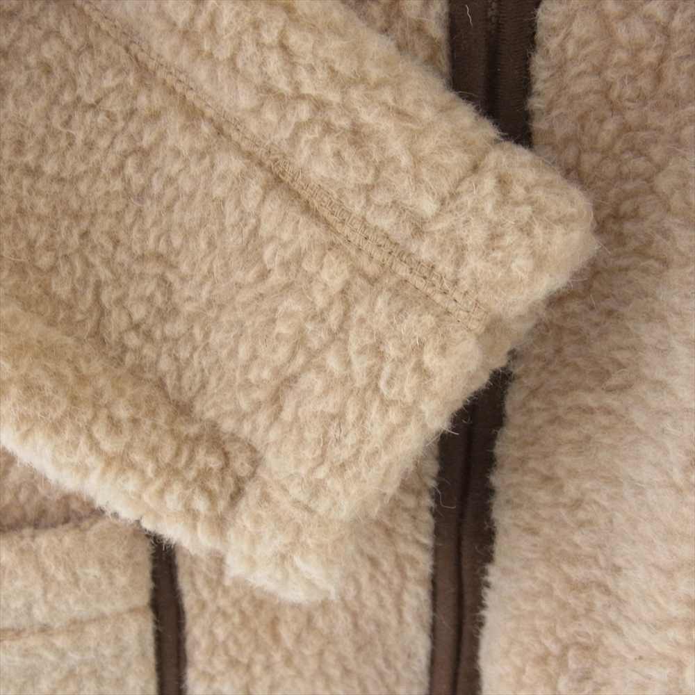 コールドブレーカー ウールボア フリース ジップ カーディガン ノーカラー ジャケット ベージュ系 XXXS【中古】