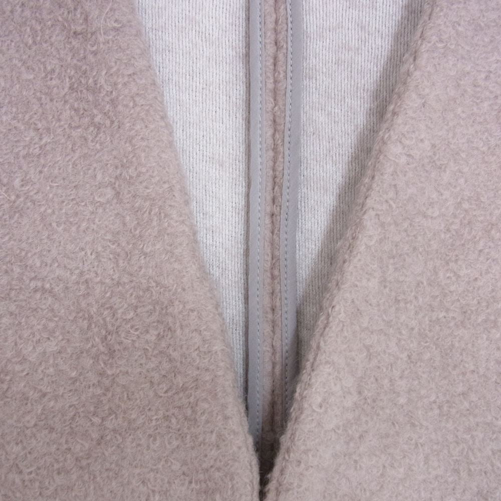 マイカアンドディール ノーカラー ウールジャケット グレー系 FREE【中古】