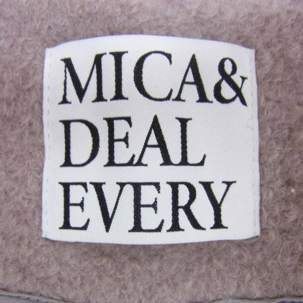 マイカアンドディール ノーカラー ウールジャケット グレー系 FREE【中古】