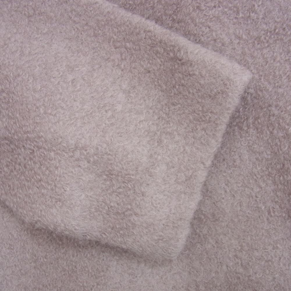 マイカアンドディール ノーカラー ウールジャケット グレー系 FREE【中古】