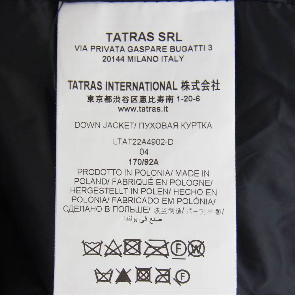 TATRAS タトラス LTAT22A4902-D MIMI ミミ ダウンコート ブラック系 XL 04【中古】