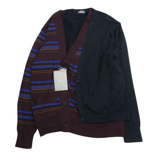 kolor カラー 23SS 23SBM-N01331 ドッキング ニット カーディガン マルチカラー系 3【新古品】【未使用】【中古】