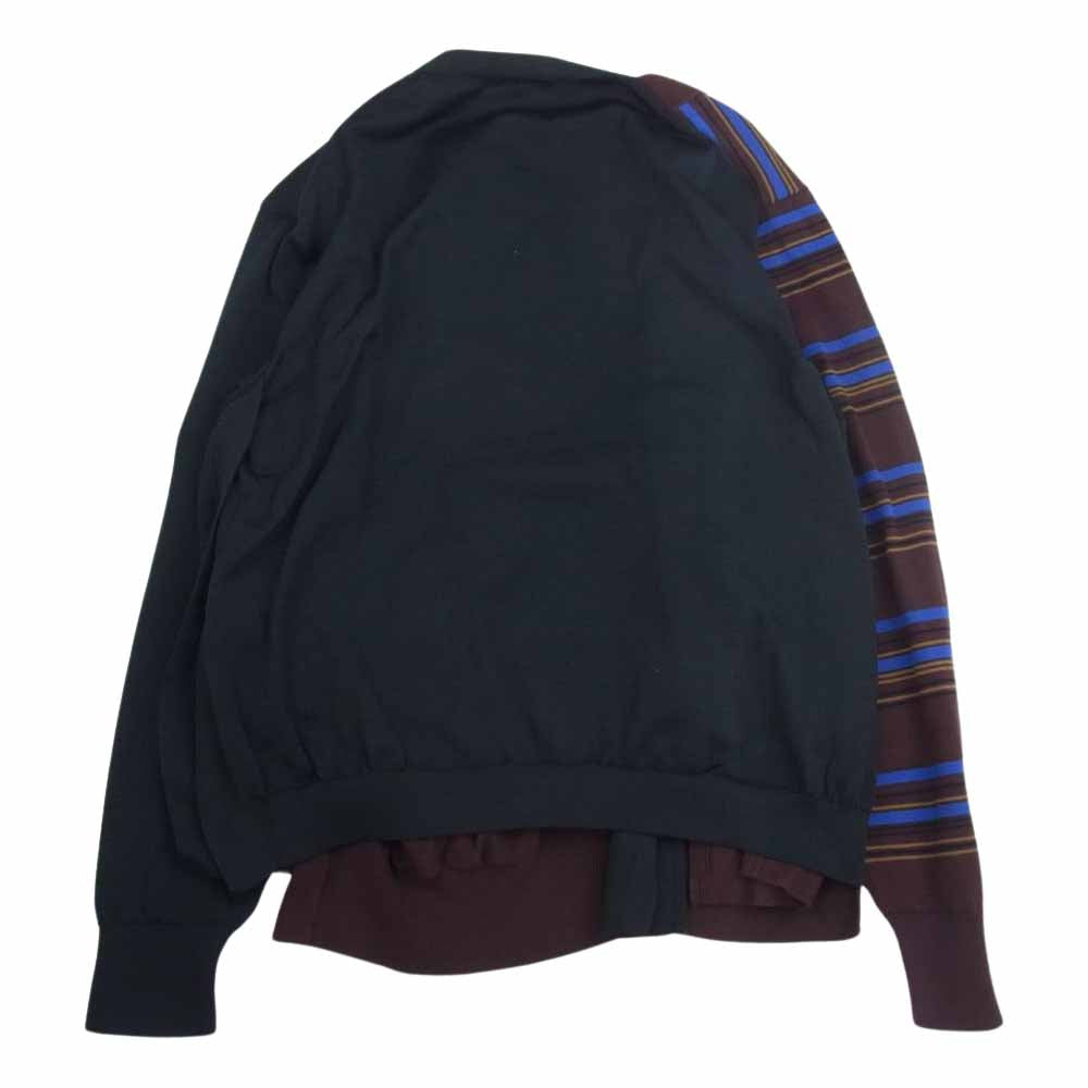 kolor カラー 23SS 23SBM-N01331 ドッキング ニット カーディガン マルチカラー系 3【新古品】【未使用】【中古】