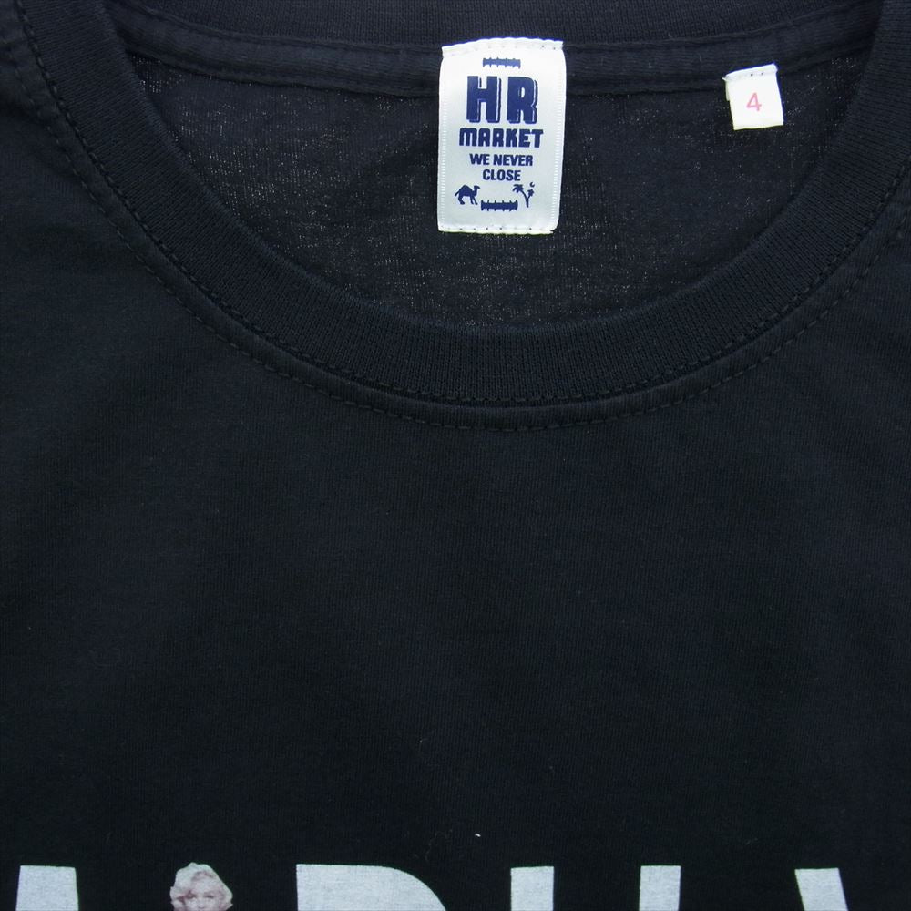 HOLLYWOOD RANCH MARKET ハリウッドランチマーケット 700082343 マリリンモンロー プリント Tシャツ ブラック系 XL【中古】