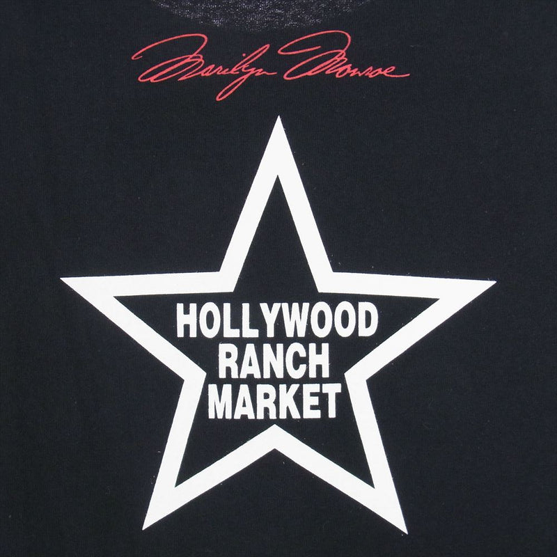 HOLLYWOOD RANCH MARKET ハリウッドランチマーケット 700082343 マリリンモンロー プリント Tシャツ ブラック系 XL【中古】
