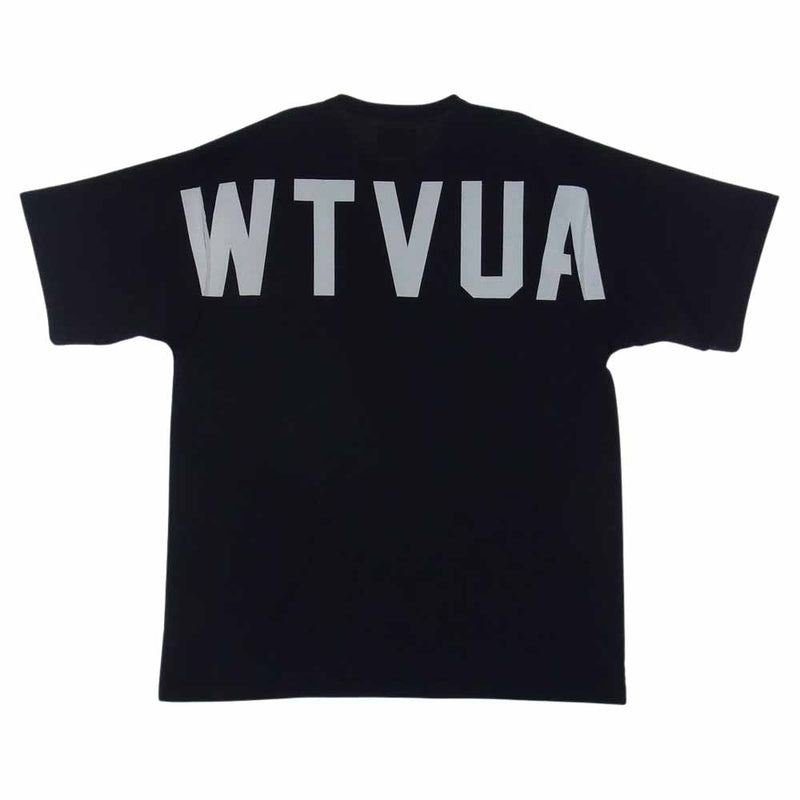 WTAPS ダブルタップス 21SS 212ATDT-CSM10 STENCIL SS TEE ステンシル バックプリント 半袖 Tシャツ 背ロゴ  ブラック系 X03【中古】