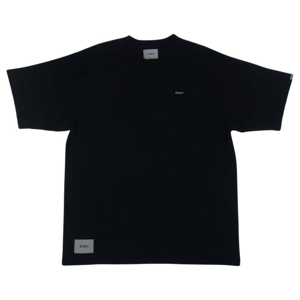 WTAPS ダブルタップス 21SS 212ATDT-CSM10 STENCIL SS TEE ステンシル バックプリント 半袖 Tシャツ 背ロゴ  ブラック系 X03【中古】